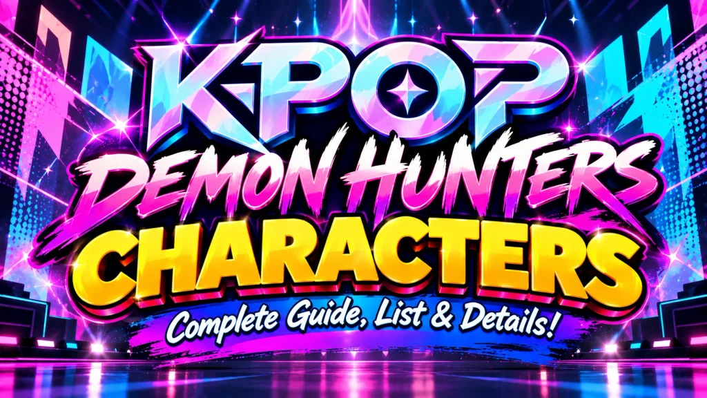 KPop Demon Hunters Characters
